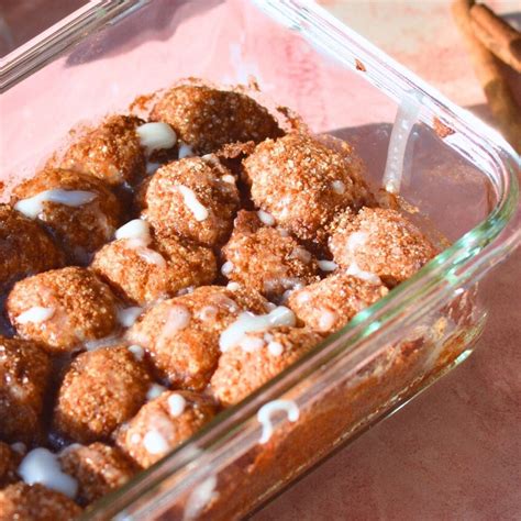 high protein cinnamon roll bites | Joy to the Food