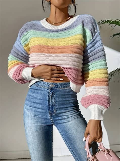 Colorful Striped Sweater