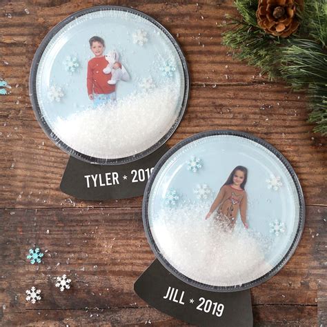 Easy photo snow globe craft for kids – Artofit