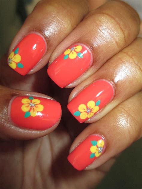 Hibiscus Flower Nail Art Diy at Marisa Shilling blog