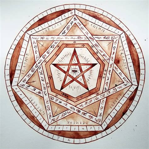 Sigillum Dei Aemeth inspired Moon-Blood Painting 🩸 : r/sigils