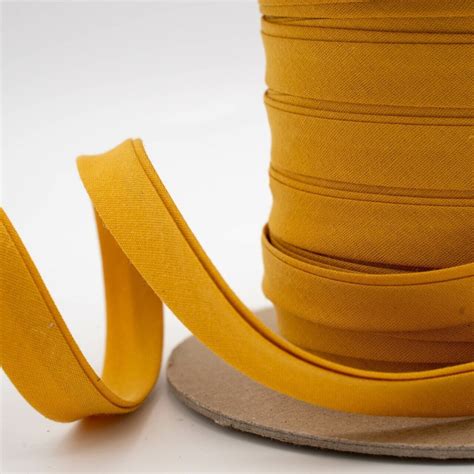 1/2" Gold Vintage Bias Binding Tape - Double Fold