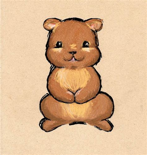 Cute Bear Drawing Photo - Drawing Skill