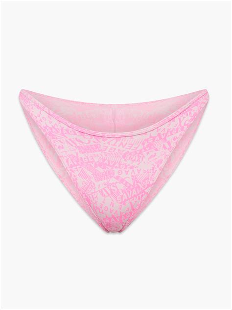 Cotton Essentials String Bikini Panty in Multi & Pink | SAVAGE X FENTY