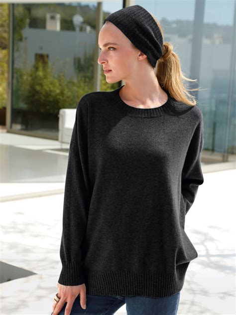 Peter Hahn Cashmere - Pullover aus 100% Kaschmir - Schwarz