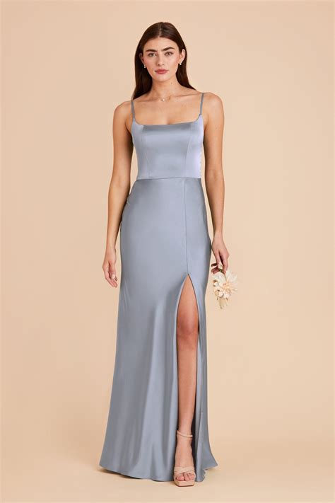Silver Blue Bridesmaid Dresses