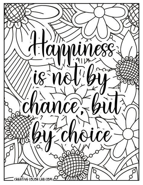 Adult Coloring Pages Quotes Printable [2025]