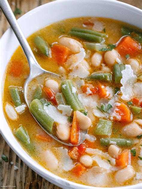 Mediterranean White And Green Bean Soup Soup Recipe — Eatwell101