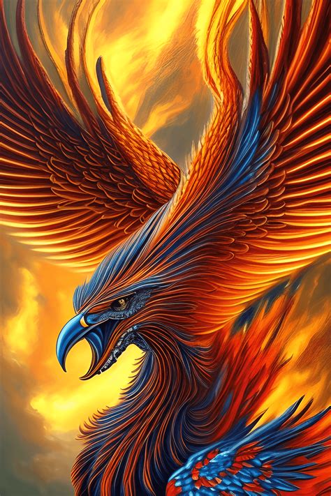 Realistic Phoenix Bird