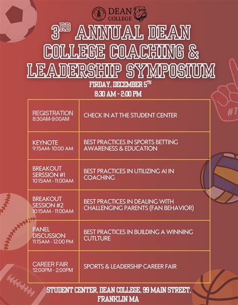 Franklin Matters: 3rd Annual Dean College Coaching & Leadership ...