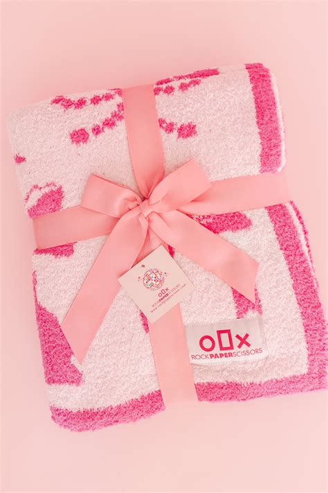 Pink Bow Blanket - Rock Paper Scissors
