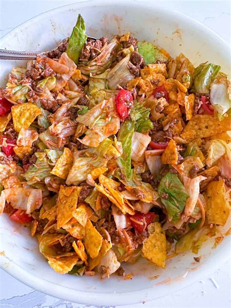 French Dressing Taco Salad Catalina Taco Salad Mrs. Criddles Kitchen