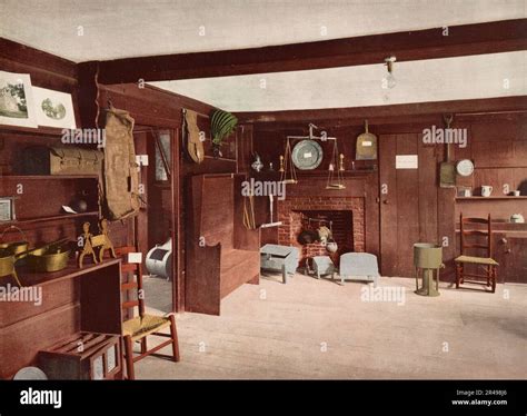 Kitchen of the John Hancock House, Lexington, c1900. Photo shows the ...