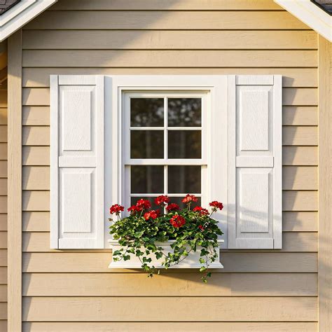 Demi Bonn Exterior Louvered Shutters - Square Panel, Weather-Resistant ...