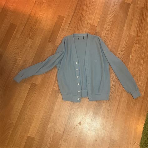 Unknown brand baby blue cardigan - Depop