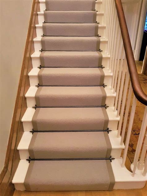 Stair Runner with Stair Rods | Stair runner, Stair rods, Floor installation
