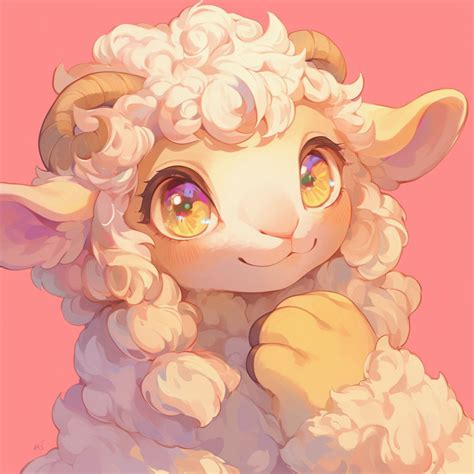 anthromorphic sheep furry art --niji 6 | furry.ai