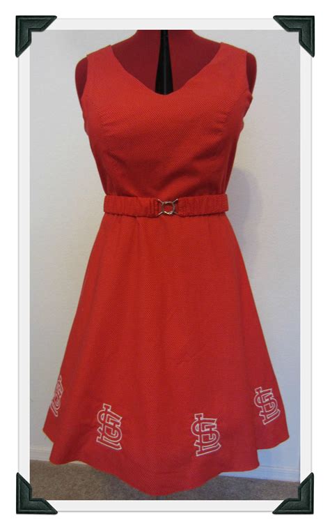 My St Louis Cardinals dress. | Baseball dress, St louis baseball, Outfits