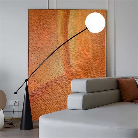 Homdiy Floor Lamp Art Fishing Floor Lamp for Living Room Standing Floor ...