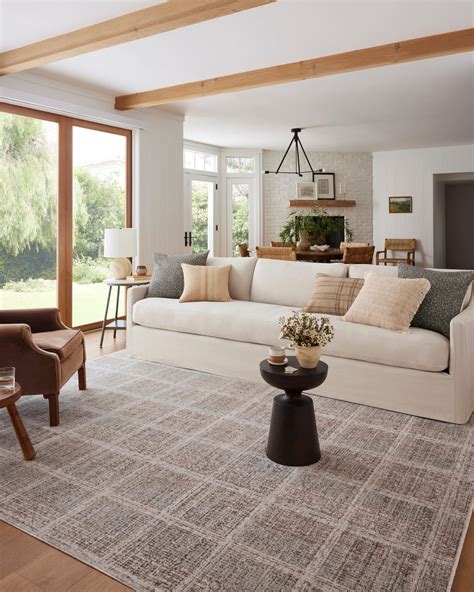 Loloi Angela Rose Ember Collection EMB-10 Fog / Dove 5'-3" x 7'-6" Area ...