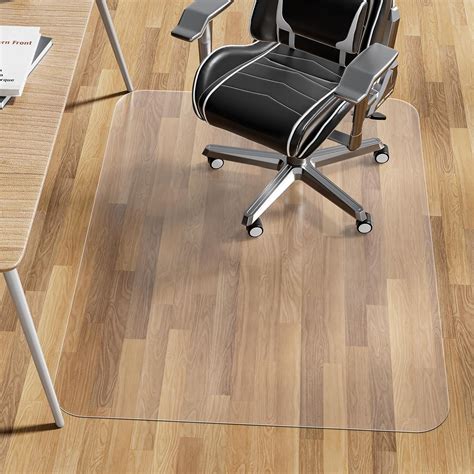 WASJOYE Office Chair Mat for Hard Floor, Large Desk Protection Mat ...