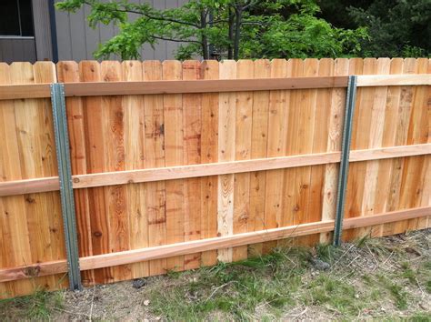 Metal Post For Wood Privacy Fence | The Tube