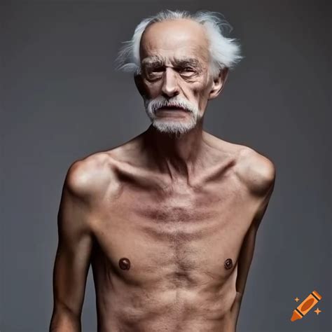 old skinny man on Craiyon