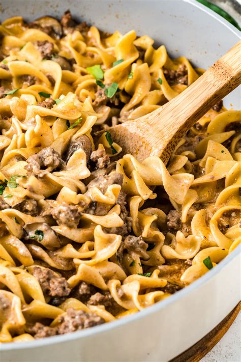 Hamburger Beef Stroganoff Recipe