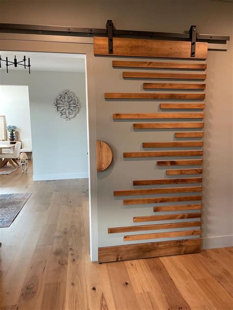 Geometric Barn Doors - Any Size - Hardware + Header Included - Sliding ...