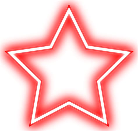 Free Vivid neon star on transparent background 23207233 PNG with ...