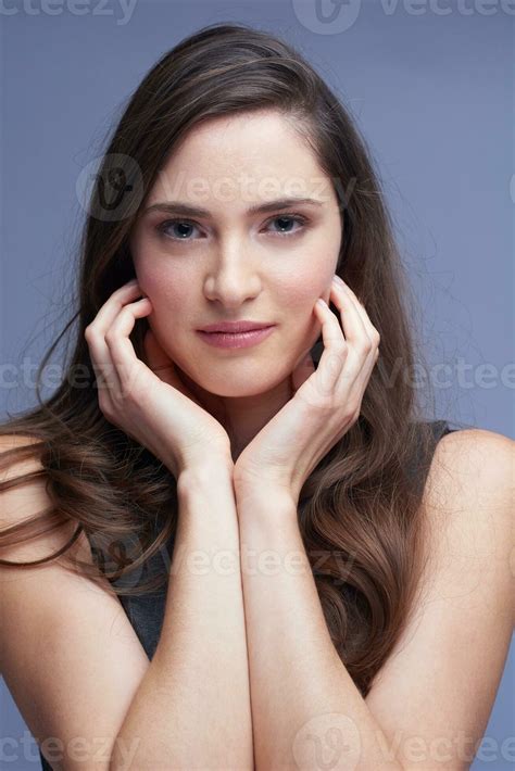 portrait of young nude brunette woman 31047254 Stock Photo at Vecteezy