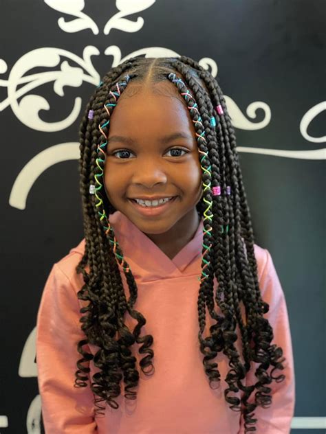 Pin on The Village Salon | Black kids braids hairstyles, Girls ...