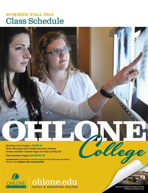 Summer/Fall 2014 Ohlone College Class Schedule by Ohlone College - Issuu
