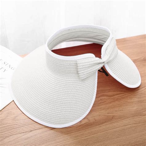 siminsem Under $ 5 White Sun Hats Polyester Polyester Sun Hat Sun Visor ...