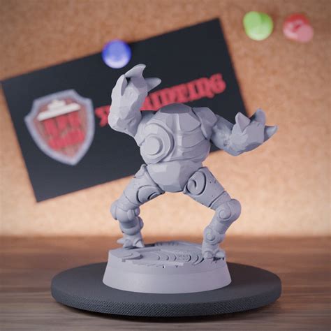 Clay Golem Miniature Construct Minion Dungeons and Dragons Mini RPG ...