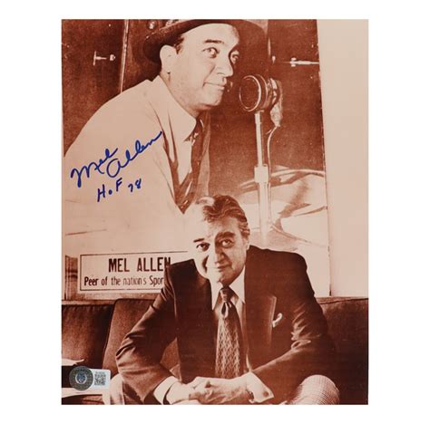 Mel Allen Signed 8x10 Photo Inscribed "HOF 78" (Beckett) | Pristine Auction