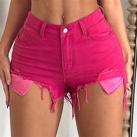 BRAND NEW HOT PINK SHORTS | Hot pink shorts, Neon pink jeans, Pink shorts