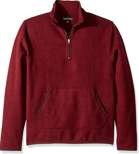 J.Crew Mercantile Men's Fleece Half-Zip Pullover Jacket, Heather ...
