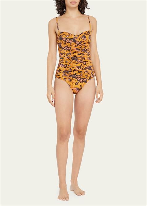 Ulla Johnson Bahia Underwire Maillot Swimsuit - Bergdorf Goodman