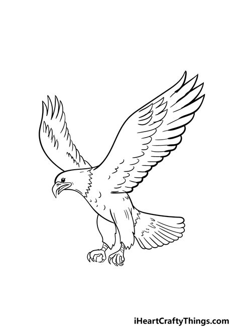 Simple Eagle Drawing