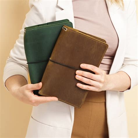 Custom Leather Notebook Refillable, Personalized Journal Cover, Handmade Notebook Cover ...