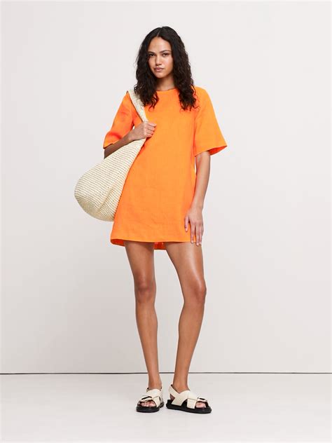 Linen Shift Dress | Banana Republic