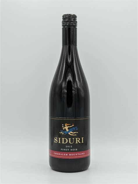 Siduri Pinot Noir Chehalem Mountains 2012 - Free Range Wine & Spirits