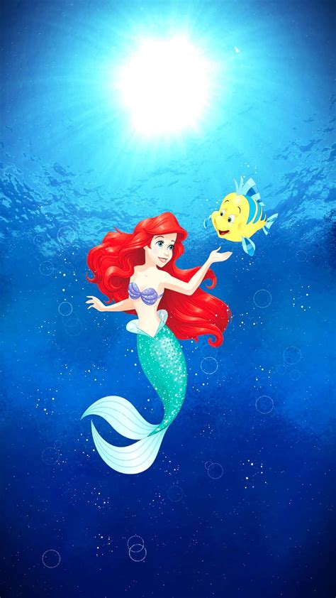 Download Ariel And Flounder From The Little Mermaid Wallpaper ...