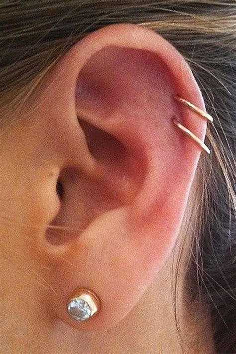 double helix cartilage ear piercing jewelry ideas for women | Серьги ...
