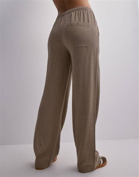 Kjøp Nelly Pull On Linen Pants - Nougat | Nelly.com