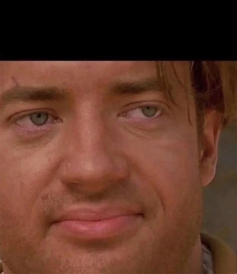 Brendan Fraser Stare (Black) Blank Template - Imgflip