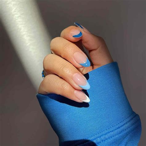 15 Blue French Tip Nail Ideas That Are Every Bit of Cool