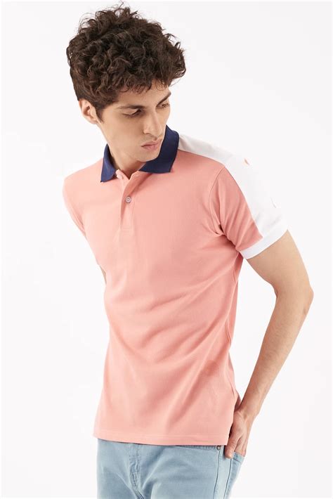 Men's Performance Polo Shirt Pink