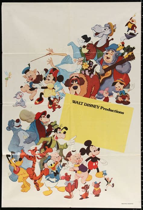 Disney Generic posters for cartoons (Los Angeles movie theater, Buenos ...